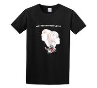 Men's T-Shirt Feel Soft Ladytron Witching Hour Crew-Neck t-Shirt Black 3XL
