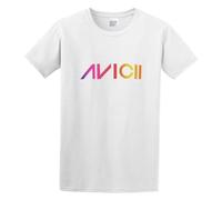 Men's T-Shirt Feel Soft New Dj Avicii Tim Bergling Logo Clothing Crew-Neck t-Shirt White XL