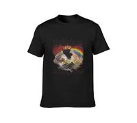 Men's T-Shirt Feel Soft Rainbow Rising Tour Carefully Designed, Every Design is just Right Black XL