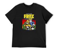 Men's T-Shirt Fritz The Cat Black M