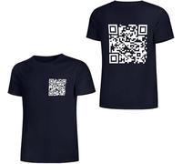 Men's T-Shirt Funny Fu Qr Code Shirt, Unisex Shirt for Adults Qr Code Men's T-Shirt Rick Roll Scan Code Joke T-Shirt Suitable for Fitness and Leisure, Colour 6, L