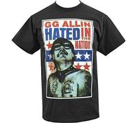 Mens T-Shirt Gg Allin Hated in The Nation Punk Rock(XX-Large)