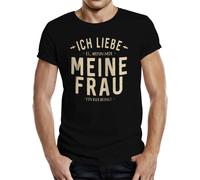 Men's T-Shirt I Love My Wife With Beer - Men's Gift Quotes Shirts