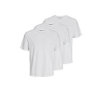 Mens T-Shirt Jack & Jones 3 Pack Plain Logo Branded Cotton Tee Top Casual S-2XL
