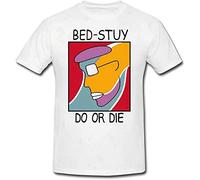 Men's T-Shirt Jersey Shirt Bed Stuy Do Or Die-Do The Right Thing Movie Spike Lee Size M Black