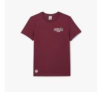 Men's T-Shirt Lacoste Roland-Garros Edition Cotton Tennis Regular Fit in Red