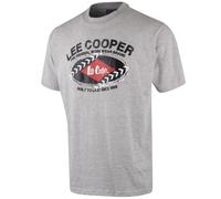 Mens T-Shirt Lee Cooper Workwear Graphic Print Short Sleeve Crew Neck Tee Top
