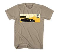 Men's T-Shirt Mad Max Car Interceptor Hot Rod Movie Fury Cinema - Sand, L