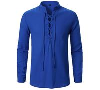 Men's T-Shirt, Medieval Men's Style Young Trendy High-Top Shirt