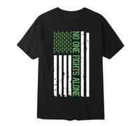 Men's T-Shirt Mental Health Awareness Short Sleeve Crew Neck Top Plain Breathable Comfortable Casual Basic, black, XL