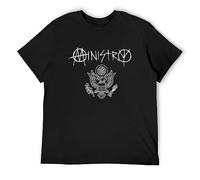 Men's T-Shirt Ministry Great Seal Birthday Gift XL Black