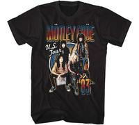 Mens T Shirt Motley Cure US 83 Tour Music 100% Cotton Black M