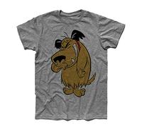 Mens T-Shirt Muttley 3-Dick Dastardly Series Wacky Races Penelope Yankee Doodle Dark Gray