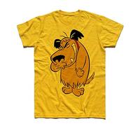 Mens T-Shirt Muttley 3-Dick Dastardly Series Wacky Races Penelope Yankee Doodle Yellow