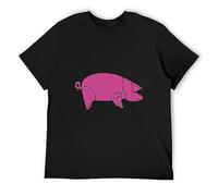 Men's T Shirt Pig As Worn by Dave Gilmour Floyd The Wall Short Sleeves Black M