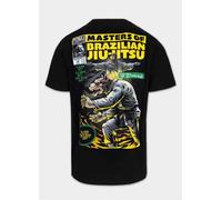 Men's T-Shirt PitBull MASTERS OF BJJ Black Pit Bull West Coast Cotton Shirt