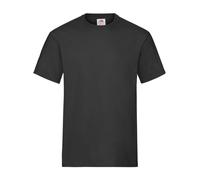 Mens T Shirt Plain Short Sleeve Crew Neck Heavy Cotton Tee Fruit Of The Loom