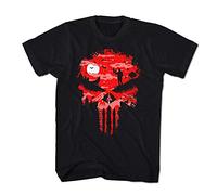 Men's T-Shirt Punisher Jungle Skull Comic - Black, L