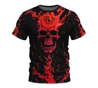 Mens T Shirt Short Sleeve Tshirts Plain Solid Basic Sportwear Casual Crewneck Pullover Top Muscle Tee Textured Shirt Golf t Shirts Mens UK Mens Hooded Tops Clearance (Red, XXXL)