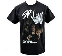 Mens T-Shirt Sid Vicious Bassist Punk Rock 1977 Eiffel Tower Paris Black 3XL