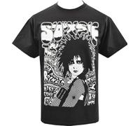 Mens T-Shirt Siouxsie Sioux & The Banshees Post Punk Goth Gig Flyer Black
