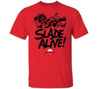 Mens T-Shirt Slade, Slade Alive, Retro, 1970'S Rock, Glam Rock, Dave Hill, Knoddy Holder Outdoor Graphic T-Shirt Red XL