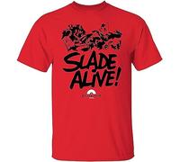 Mens T-Shirt Slade, Slade Alive, Retro, 1970'S Rock, Glam Rock, Dave Hill, Knoddy Holder Outdoor Graphic T-Shirt Red XL L