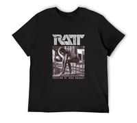 Men's T-Shirt Sleeve Men T RATT - Invasion of Your Privacy Cool Printed Top Black S