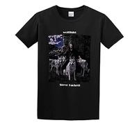Men's T Shirt Steve Hackett Wolflight Hand wash Recommended Black_O Neck Tee