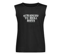 Mens T-Shirt Straight Er Hell Boys Clash The Only Band That Matters Combat Rock Sleeveless T-Shirt Black