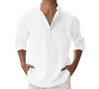 Mens T Shirt - T-Shirts with Lightly Fitted Design - Super Soft T-Shirt Cotton Stretch Men's T-Shirts Durable Comfort Fit Men's Shirts Streetwear Mens Retro T-Shirt (White,L)
