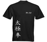 Mens T Shirt Tai Chi Martial Arts Black XL