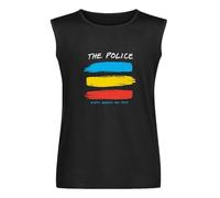 Men's T-Shirt The Police Band Every Breath You Take Synchronicity Logo Men's T Shirt Sleeveless Vest Tank Top Black S
