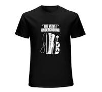 Men's T-Shirt The Velvet Underground Men's Classic Basic Super Soft Cotton T-Shirt Summer Black L
