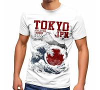 Mens T-Shirt Tokyo Japan Style Fuji Wave Big Wave Fashion Style