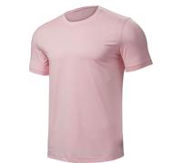 Mens T Shirt UK Sale Clearance Solid Color Gym Sports Tshirt Summer Muscle Fit Short Sleeve Tops Running Workout T-Shirts Casual Plain Round Neck Tee Tops Pullover Active Wear Pink