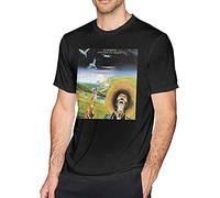 Men's T-Shirt Va-N Mo-Rrison Hard Nose The Highway Men's Classic Breathable T Shirt Casual Round Neck Easy Tee Comfortable tee Black M