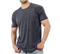 Men's T-Shirts Clearance Fashion Casual Basic Round Neck Short Sleeve Pullover Blouse Workout Fitness Muscle Tops Athletic Gym Running Going Out Commuting Exercise Daily Leisure Tees