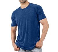 Men's T-Shirts Clearance Fashion Casual Basic Round Neck Short Sleeve Pullover Blouse Workout Fitness Muscle Tops Athletic Gym Running Going Out Commuting Exercise Daily Leisure Tees