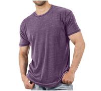 Men's T-Shirts Clearance Fashion Casual Basic Round Neck Short Sleeve Pullover Blouse Workout Fitness Muscle Tops Athletic Gym Running Going Out Commuting Exercise Daily Leisure Tees