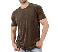 Men's T-Shirts Clearance Fashion Casual Basic Round Neck Short Sleeve Pullover Blouse Workout Fitness Muscle Tops Athletic Gym Running Going Out Commuting Exercise Daily Leisure Tees