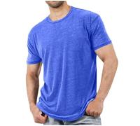 Men's T-Shirts Clearance Fashion Casual Basic Round Neck Short Sleeve Pullover Blouse Workout Fitness Muscle Tops Athletic Gym Running Going Out Commuting Exercise Daily Leisure Tees