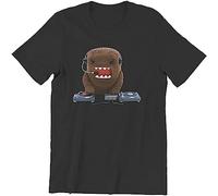 Men's T-Shirts DJ Domo Kun Casual Cotton Tees Short Sleeve Japanese Otaku T Shirt Round Neck Clothing Birthday Present Black