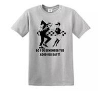 Men's T-Shirts Do You Remember The Good Old Days T-Shirt 2 Tone Madness The Specials Reggae Tee Christmas Funny Joke - Grey - XXL