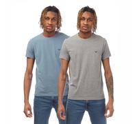 Men's T-Shirts Emporio Armani 2 Pack of Endurance Logo in Multicolour