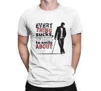 Men's T Shirts est Dr House MD Everything Sucks Funny Tees Cotton T-Shirt Plus Size Tops Shirt White XXL