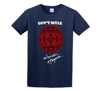 Men's T-Shirts Gov't Mule Logo Navy 3XL
