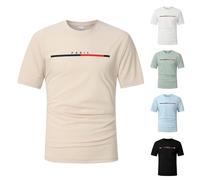 Men's T Shirts Mens Shirts Short Sleeve Basic Pullover Shirt Crew Neck Lightweight T-Shirts Trendy White