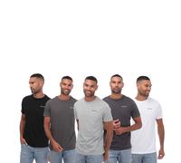 Men's T-Shirts NICCE Spacey 5 Pack Slim Fit in Multicolour