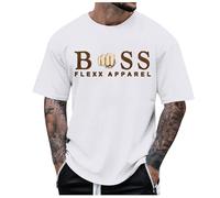 Men's T Shirts Oversized Short Sleeve Loose Solid Streetwear Tee Crew Neck Cotton Tops Lounge Crew Neck T-Shirt Classic Fit Basic Tees Tops Inspirational Tees (White,6XL)